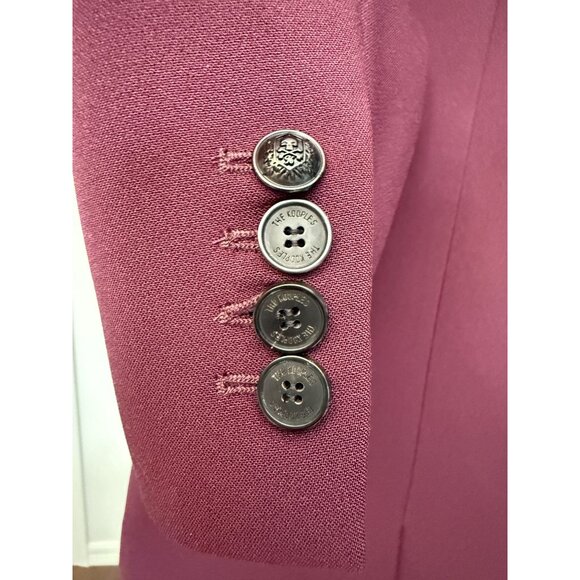 NWT The Kooples Blazer Burgundy Crepe French Designer Size FR/36‎ US/4 - Picture 7 of 16